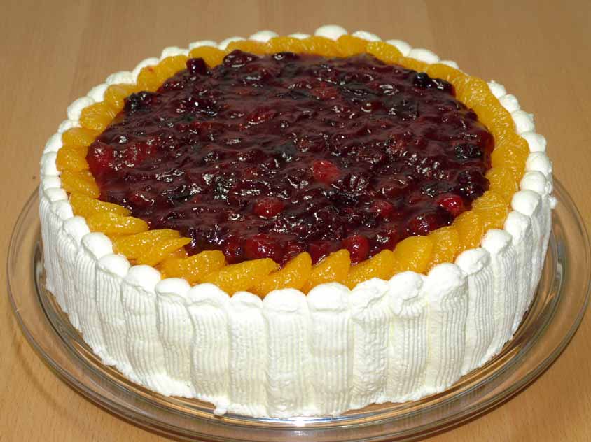 Cranberry Mandarinen Torte